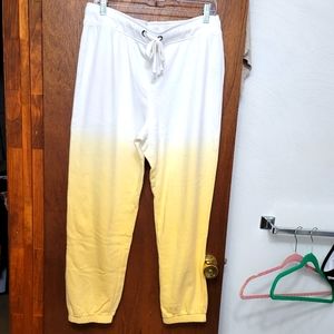 NWOT.  Trixxi yellow ombre sweat pants.   Size XL.  (586)